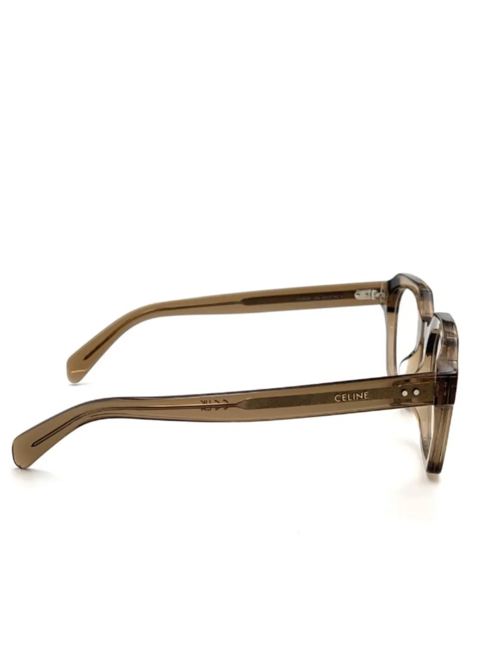 Celine Taupe Square Acetate Glasses cl50128i